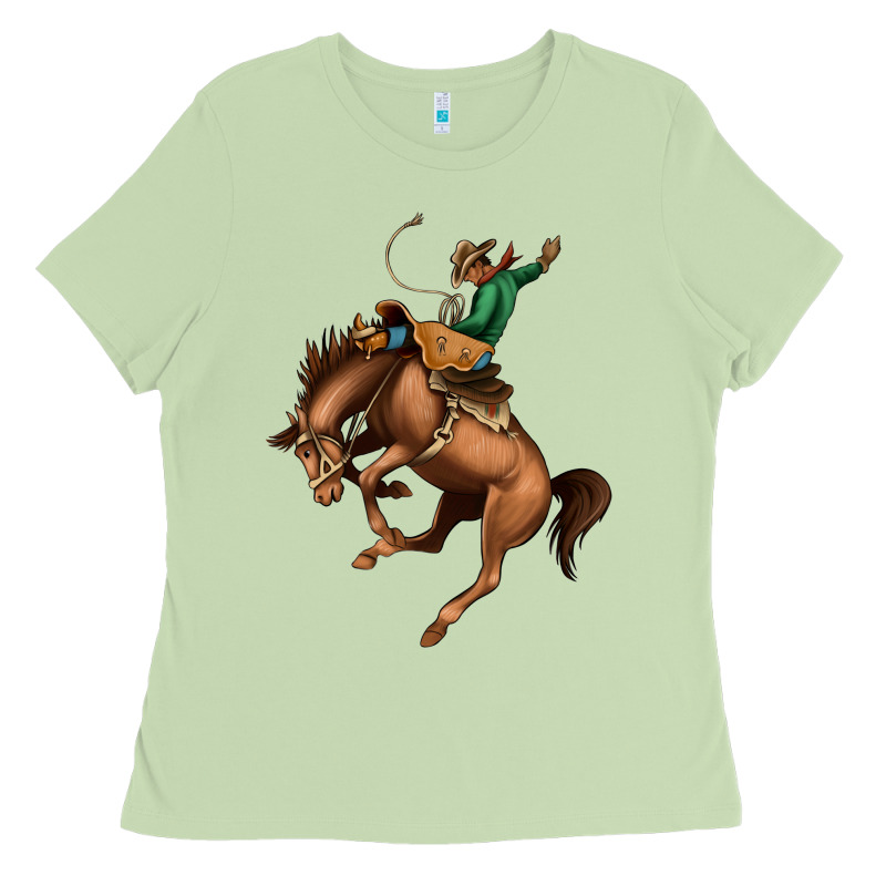 Bucking Bronco Rodeo Ladies Tee by Bettercallsaul | Teevron
