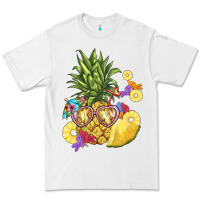 White pineapple enjoying Premium Tee - BarkalooDesign
