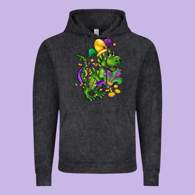 Mardi Gras Trex Vintage Hoodie Designed By Cowgirlartshop