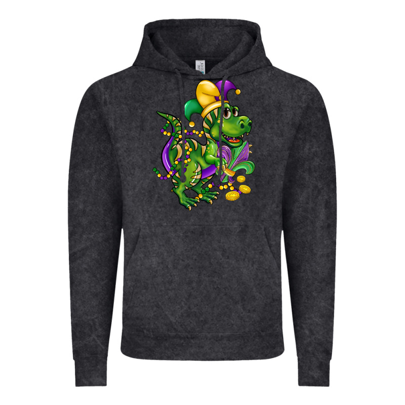 Mardi Gras Trex Vintage Hoodie by CowGirlArtShop | Teevron