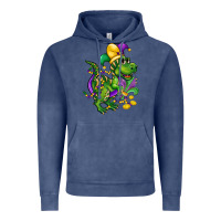 Vintage Denim mardi gras trex Vintage Hoodie - CowGirlArtShop