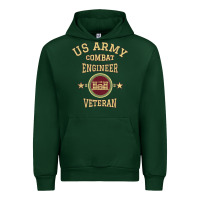 Forest Green US Army Combat Engineer Combat Engineer Veteran Gift Urban Hoodie - minhPixels