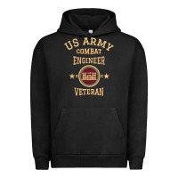 Pigment Black US Army Combat Engineer Combat Engineer Veteran Gift Urban Hoodie - minhPixels