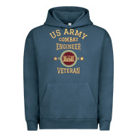 Pigment Midnight Navy US Army Combat Engineer Combat Engineer Veteran Gift Urban Hoodie - minhPixels