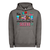 Pigment Tornado this teacher wears her heart on sleeve Urban Hoodie - AdoDesignShop