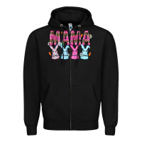Black easter day mama Zipper Hoodie - CowhideDigitalArt