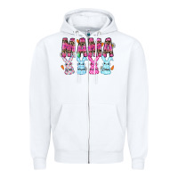 White easter day mama Zipper Hoodie - CowhideDigitalArt
