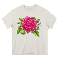 Cream Perfume Delight Rose Heavy Core Tee - LillyAllenDesigns