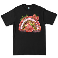 Black strawberry rainbow Premium Tee - BarkalooDesign