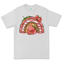 Dove Grey strawberry rainbow Premium Tee - BarkalooDesign
