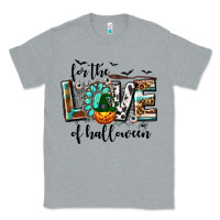 Heather Grey Western For The Love of Halloween Classic Tee - texasbilliewilder