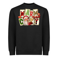 Black warm and cozy santa Heavyweight Sweatshirt - FaDigitalArtStudio