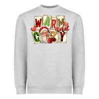 Heather Grey warm and cozy santa Heavyweight Sweatshirt - FaDigitalArtStudio