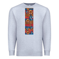Heather Grey usa flag and cross penwraps Premium Sweatshirt - Artiststas