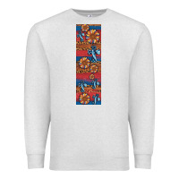 Oatmeal Heather usa flag and cross penwraps Premium Sweatshirt - Artiststas