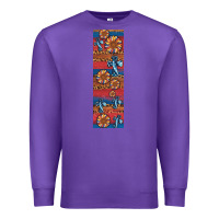 Purple usa flag and cross penwraps Premium Sweatshirt - Artiststas