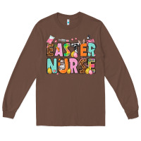 Chestnut Easter nurse Easter Day Long Sleeve Tee - HowdyJamesFarm