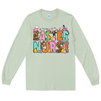 Matcha Easter nurse Easter Day Long Sleeve Tee - HowdyJamesFarm