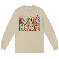 Mushroom Easter nurse Easter Day Long Sleeve Tee - HowdyJamesFarm