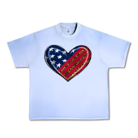 Grape Ice leopard with american flag Urban Heavy Tee - RanaPortraitStore