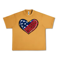 Peanut Butter leopard with american flag Urban Heavy Tee - RanaPortraitStore