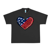 Pigment Black leopard with american flag Urban Heavy Tee - RanaPortraitStore