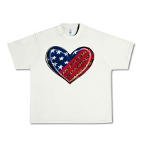 Pistachio leopard with american flag Urban Heavy Tee - RanaPortraitStore