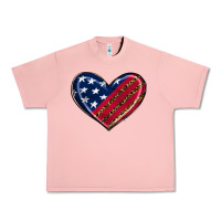 Salmon leopard with american flag Urban Heavy Tee - RanaPortraitStore