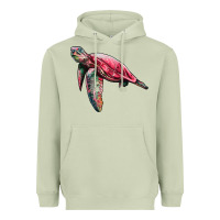 Matcha sea turtle pink glitter Heavyweight Hoodie - Artiststas