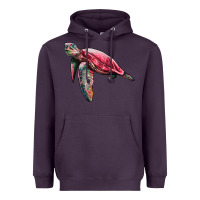 Plum sea turtle pink glitter Heavyweight Hoodie - Artiststas