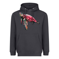Smoke sea turtle pink glitter Heavyweight Hoodie - Artiststas