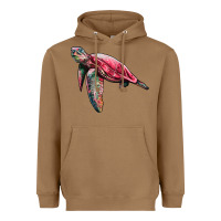 Toasted Coconut sea turtle pink glitter Heavyweight Hoodie - Artiststas