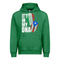 Emerald Italian And Puerto Rican DNA Mix Flag Heritage Gift Urban Hoodie - minhPixels