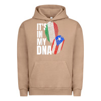 Pigment Burro Italian And Puerto Rican DNA Mix Flag Heritage Gift Urban Hoodie - minhPixels