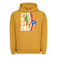 Pigment Peanut Butter Italian And Puerto Rican DNA Mix Flag Heritage Gift Urban Hoodie - minhPixels