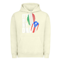 Pigment Pistachio Italian And Puerto Rican DNA Mix Flag Heritage Gift Urban Hoodie - minhPixels