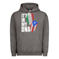 Pigment Tornado Italian And Puerto Rican DNA Mix Flag Heritage Gift Urban Hoodie - minhPixels
