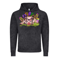 Vintage Black mardi gras pig Vintage Hoodie - CowGirlArtShop