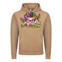 Vintage Coffee mardi gras pig Vintage Hoodie - CowGirlArtShop