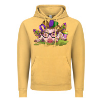 Vintage Mustard mardi gras pig Vintage Hoodie - CowGirlArtShop