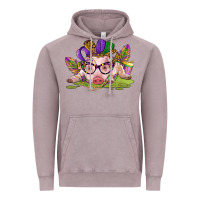 Vintage Zinc mardi gras pig Vintage Hoodie - CowGirlArtShop