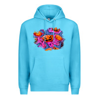 Ocean Blue halloween pumpkin patch  4 Premium Hoodie - BundleAndBundleShop