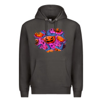 Smoke halloween pumpkin patch  4 Premium Hoodie - BundleAndBundleShop