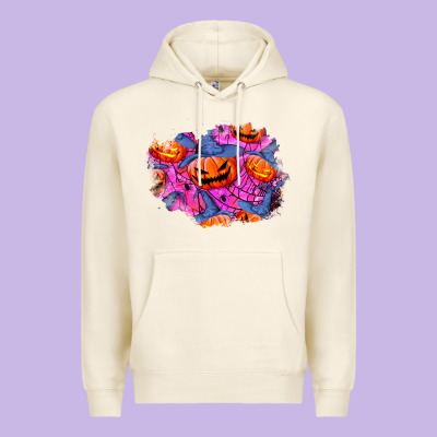 Halloween Pumpkin Patch  4 Premium Hoodie Designed By Bundleandbundleshop