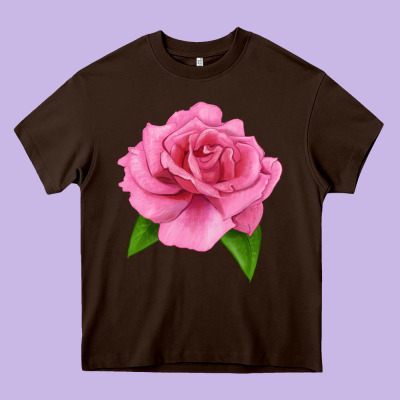 Perfume Delight Rose Heavy Core Tee Designed By Lillyallendesigns