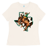 Bone Cowhide Texas Map Rodeo Cowboy Ladies Tee - Bettercallsaul