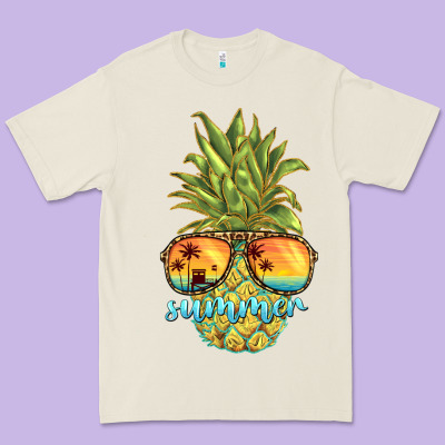 Pineapple Summer Premium Tee Designed By Barkaloodesign