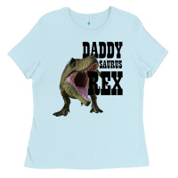 Daddy Saurus Rex Ladies Tee | Teevron