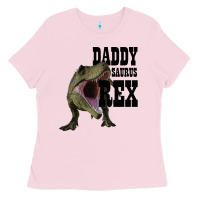 Bubblegum Pink DADDY SAURUS REX Ladies Tee - Bettercallsaul