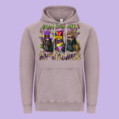 Parading With My Gnomies Vintage Hoodie Designed By Cowgirlartshop